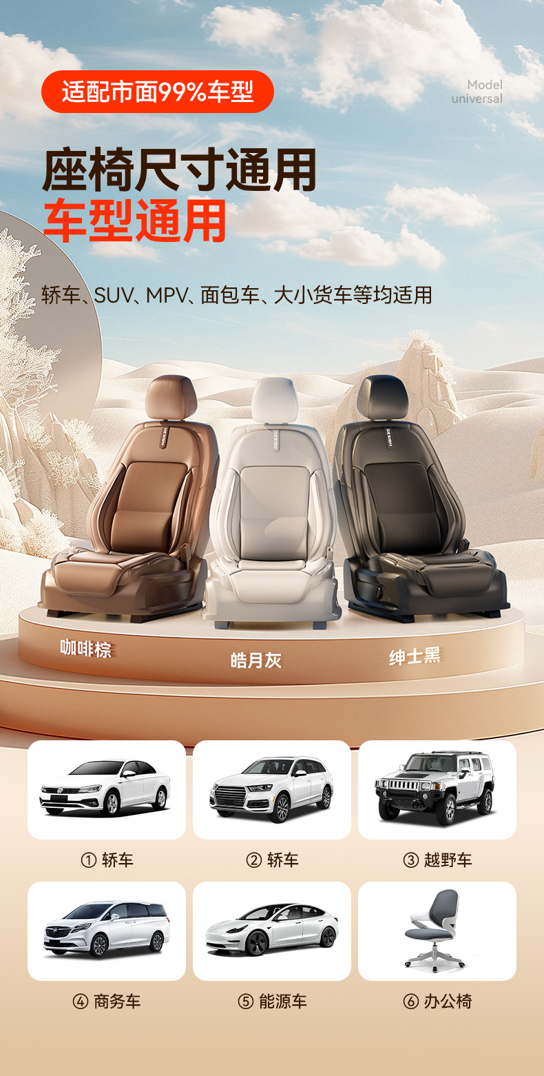 New Graphene Heated Car Seat Cushion Cigarette Lighter USB Socket Automatic Start and Stop Multi-Speed Adjustable Fast Heating Seat Cushion