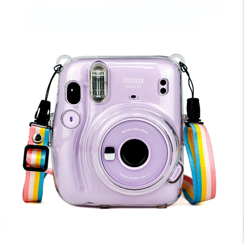 Часть прозрачной рамы Instax Crystal для MINI11 с защитной прозрачной крышкой+радужная упаковка