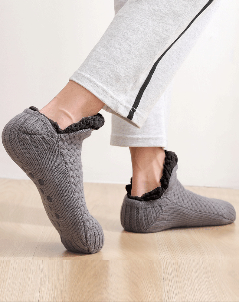 Unisexe Décontractée Couleur Unie Coton Fibre De Polyacrylonitrile Cheville Chaussettes Une Paire display picture 1