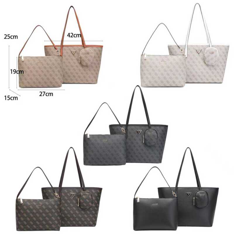 Foreign Trade Guess Cross-Border Women's Bag, Shoulder Bag, Handbag, Large Capacity Shopping Bag, Mother-Daughter Bag, Printed Underarm Bag Foreign Trade Guess Cross-Border Women's Bag, Shoulder Bag, Handbag, Large Capacity Shopping Bag, Mother-Daughter Bag, Printed Underarm Bag