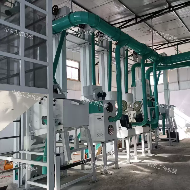 日产60吨大型碾米机产线成套设备智能加工水稻大米脱皮剥壳机产线