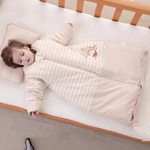 【断码包邮】彩棉睡袋春秋冬季薄款宝宝儿童中大童加厚可脱胆防踢