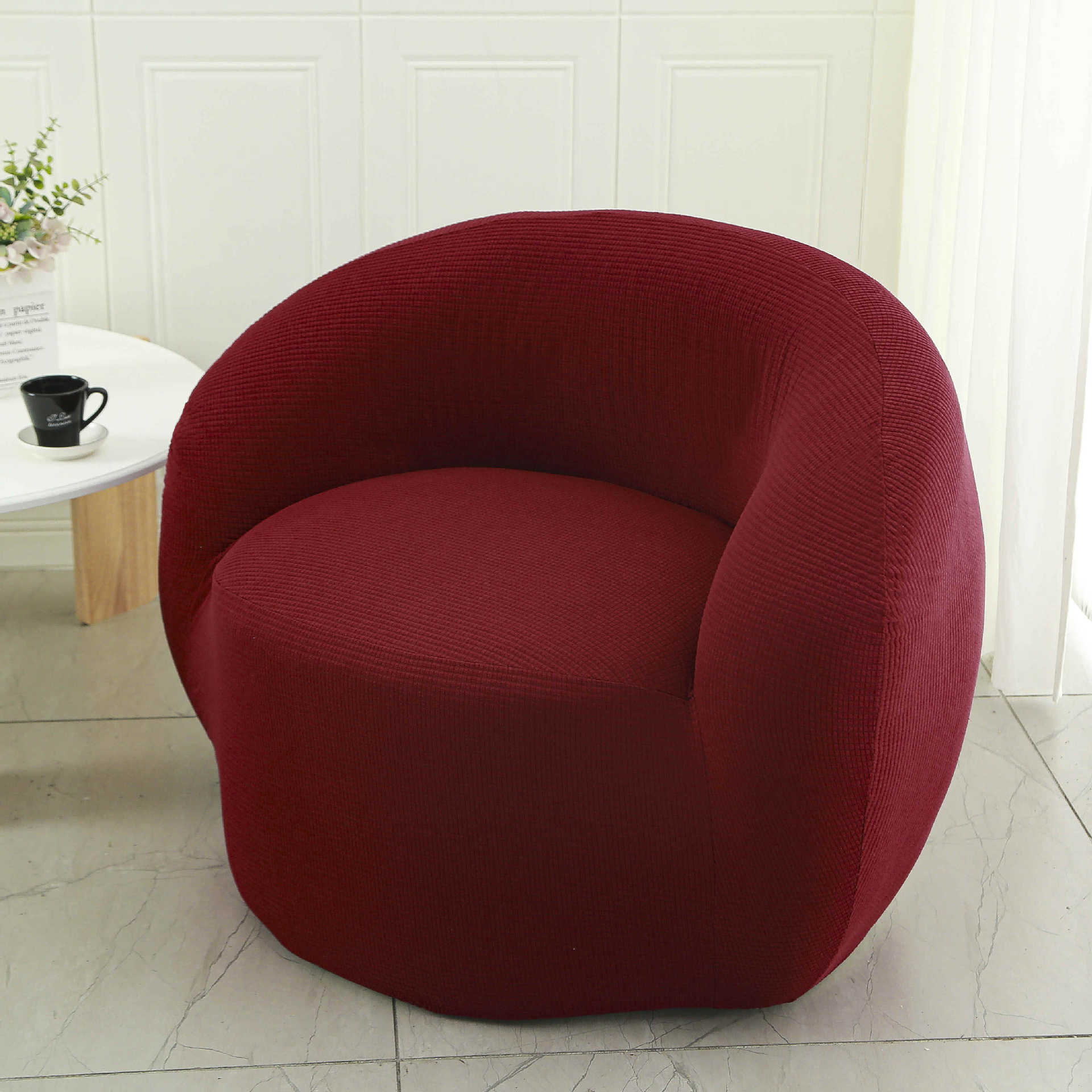 Cubierta de sofá y silla Cubierta de sofá de balcón de dormitorio individual de lana de cordero perezoso Cubierta de silla de sala de estar sencilla y cómoda