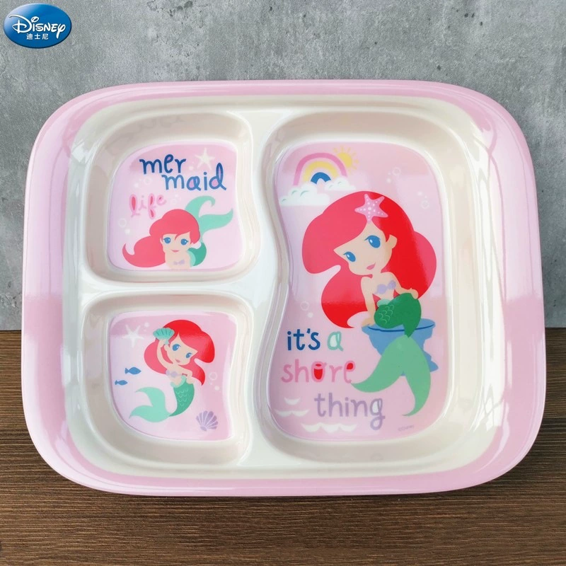 Disney, tableware for feeding, cartoon children's shatterproof dinner plate for food