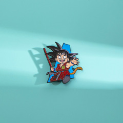 Anime cartoon Sun Wukong Dragon Ball enamel metal badge clothing bag accessories pendant decoration brooch