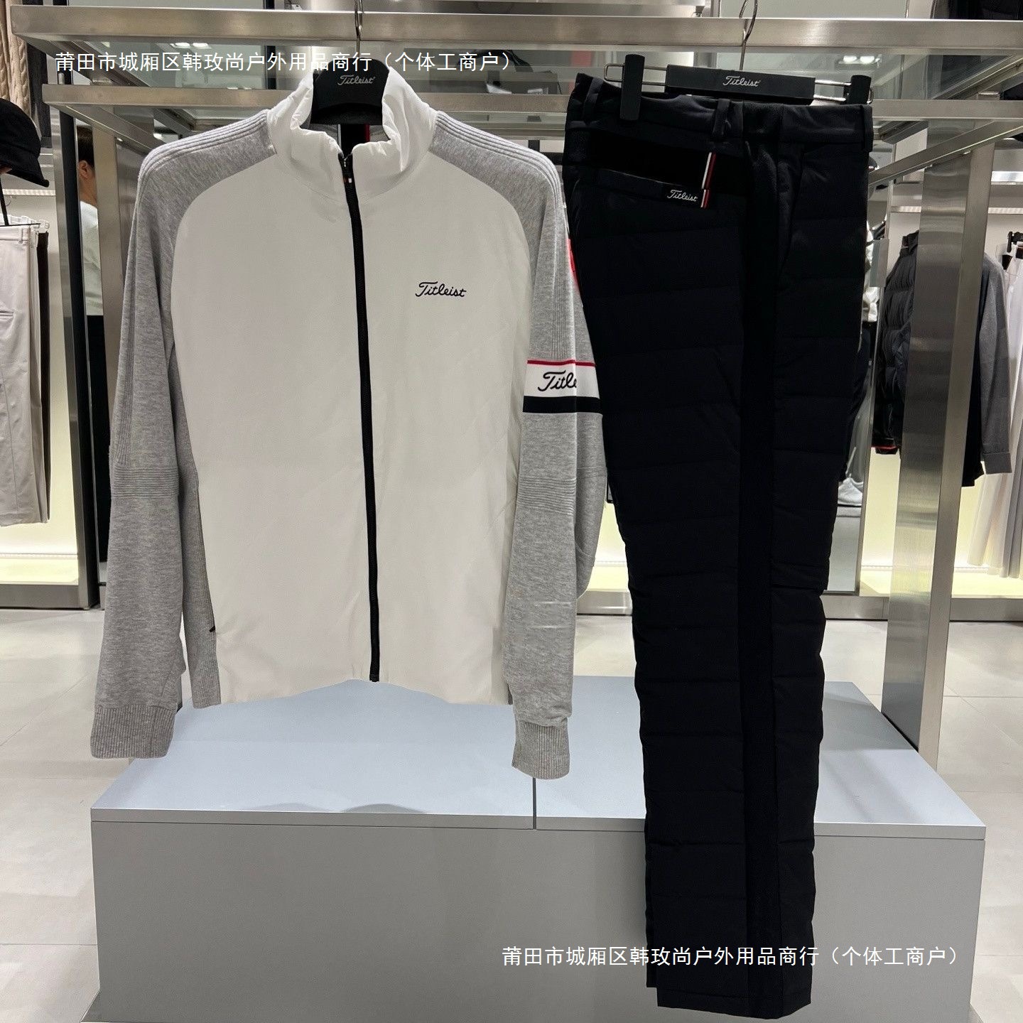 Men's Pants 25 Winter Golf Clothing Pure Color Casual Straight Warm Built-In Foot-Wrapped Windproof Layer