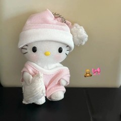软糯奶fufu睡衣hellokitty包包挂件书包小挂饰品公仔毛绒玩偶kt猫
