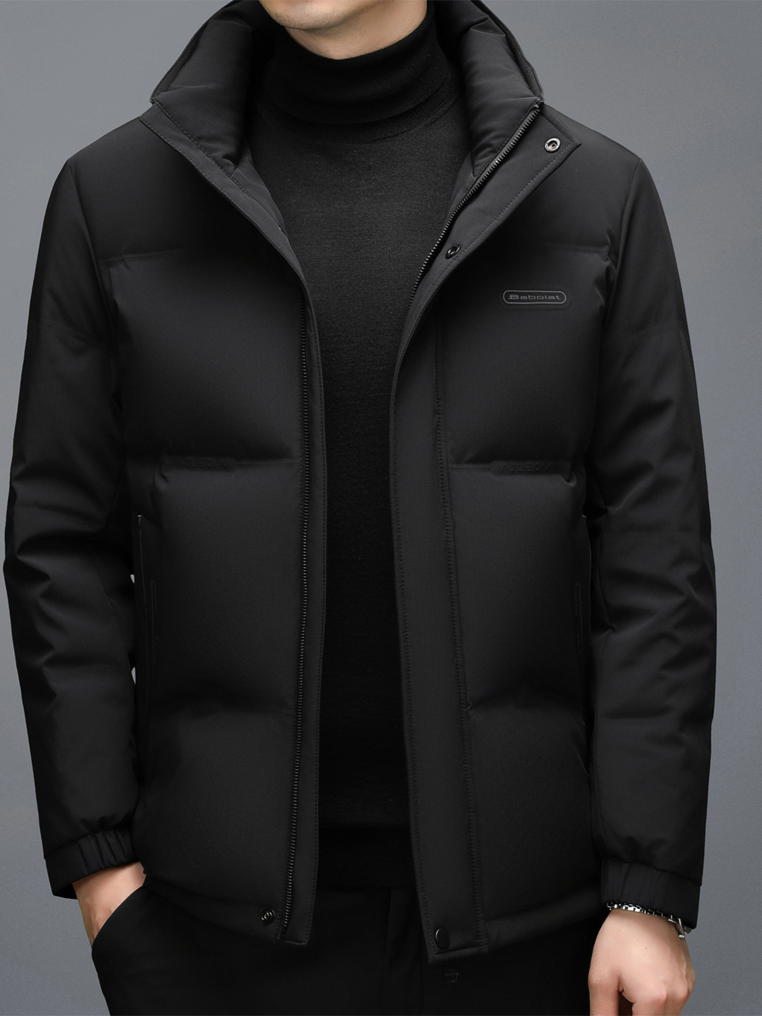 Invierno nuevos hombres engrosada abajo chaqueta de los hombres de mediana edad de los hombres ocasionales sombrero desmontable casual chaqueta de Los Hombres Calientes