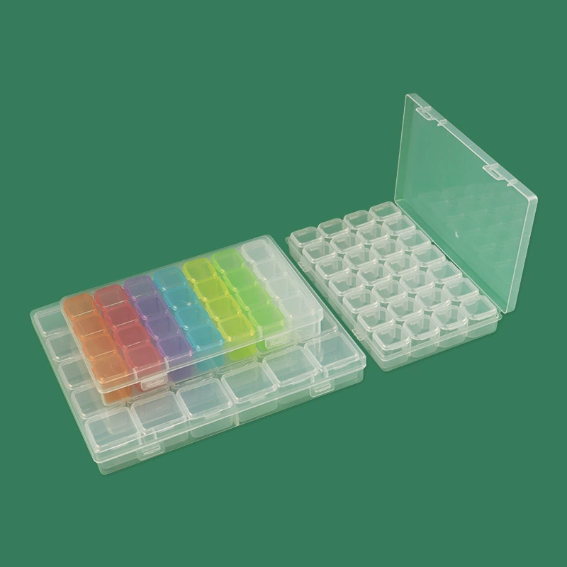 Transparent handheld accessory, diamond storage box, manicure tools set for manicure, beads with beads