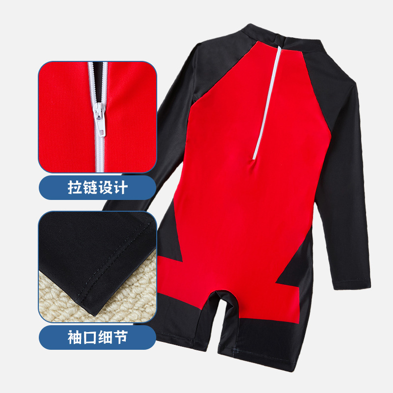 Nuevo trajes de baño para niños transfronterizos Hot Spiderman pantalones cortos de manga larga trajes de baño para niños trajes de baño de vacaciones de playa