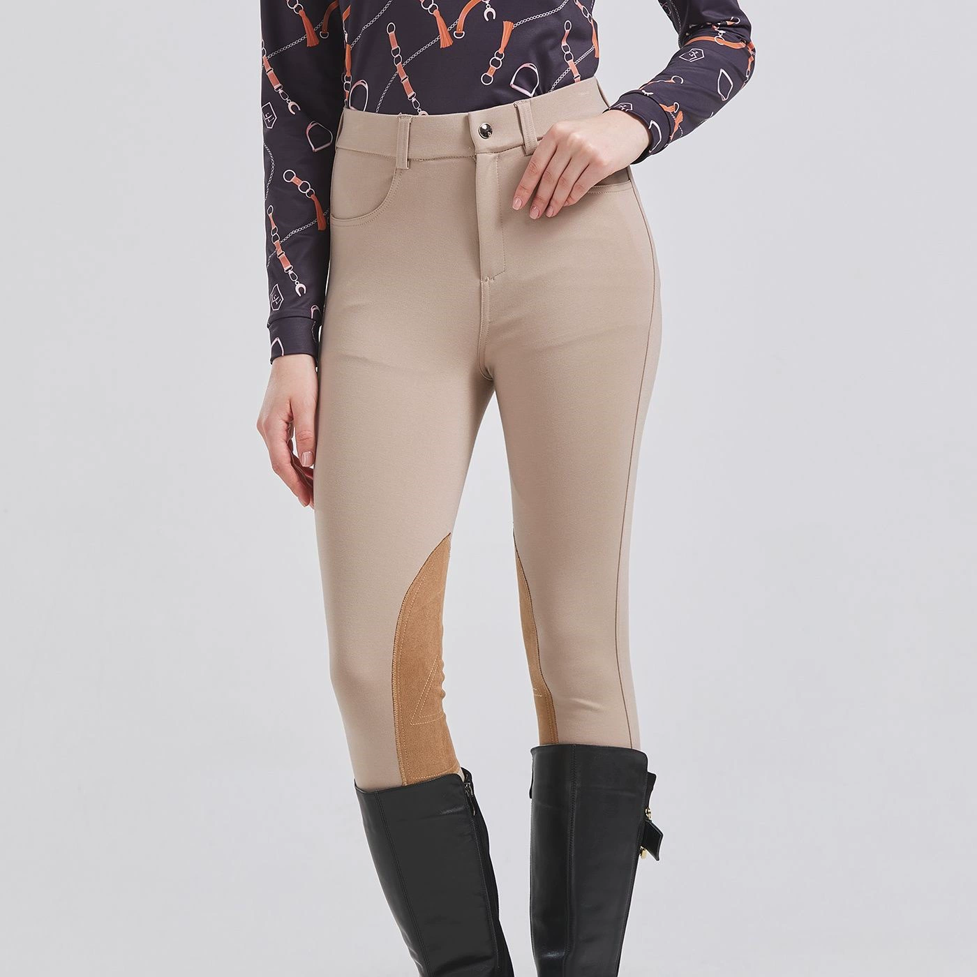 Модные эластичные брюки, slim fit