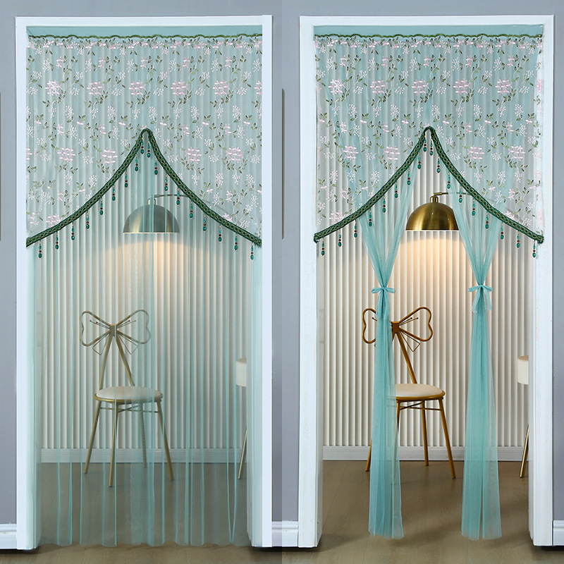 No-Drill Lace Door Curtain Bedroom Partition Curtain Mosquito Net Curtain Ins-Style Decorative Curtain Anti-Peeping Romantic Hanging Curtain No-Drill Lace Door Curtain Bedroom Partition Curtain Mosquito Net Curtain Ins-Style Decorative Curtain Anti-Peeping Romantic Hanging Curtain