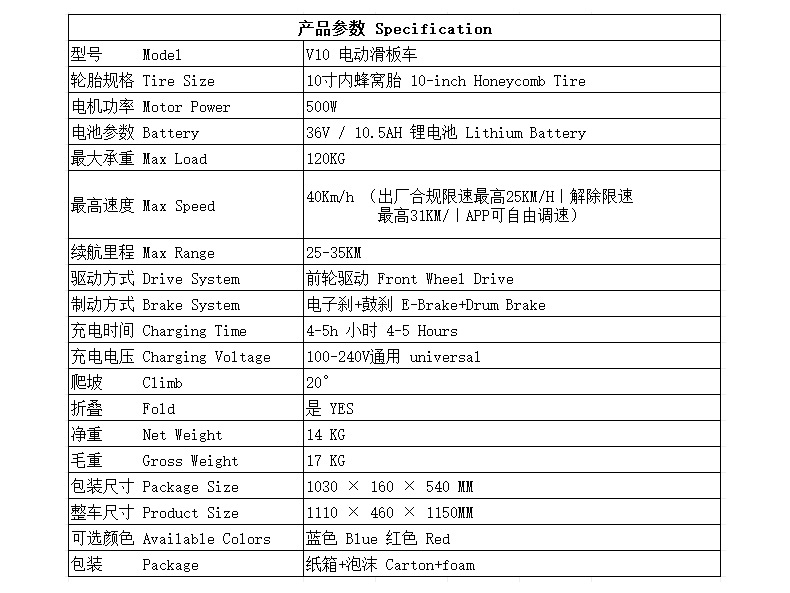 Overseas warehouse delivery of 500W high-power electric scooters 10inch with honeycomb tires, cross-border export to Europe and America from the source factory