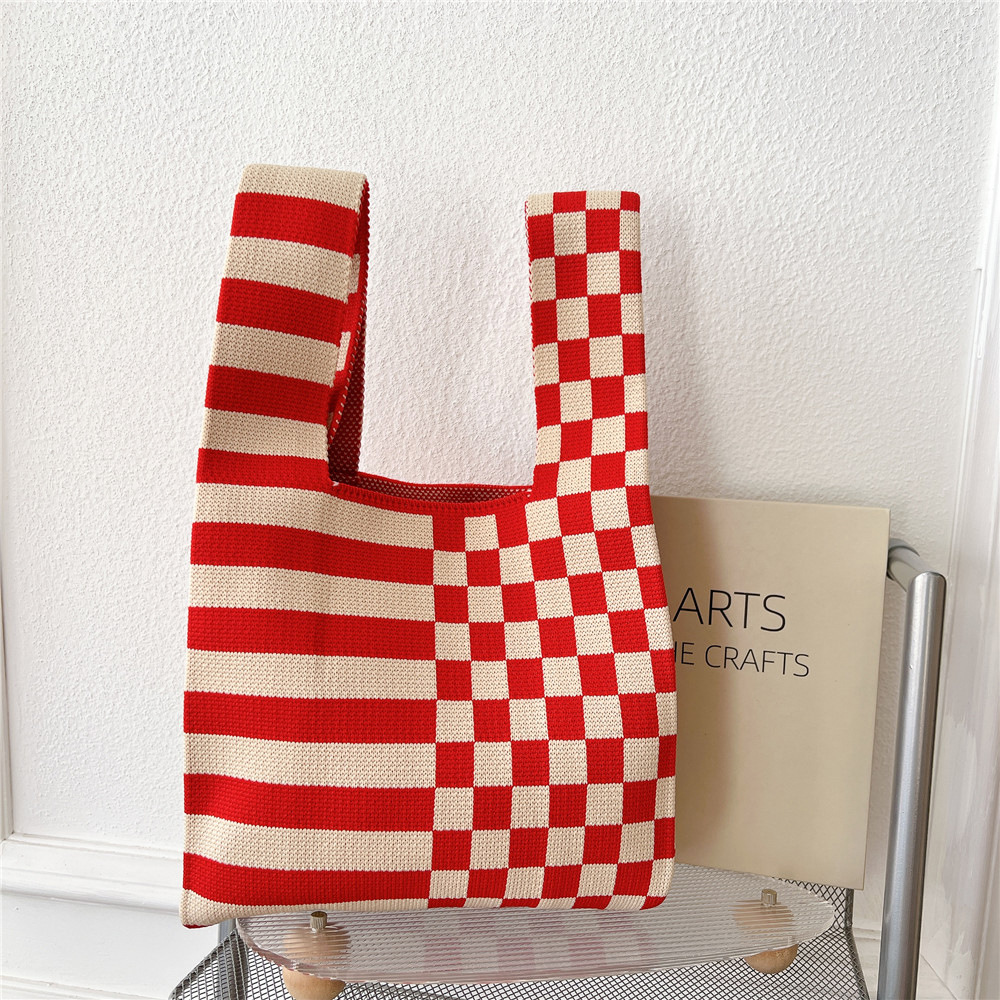 Women's Fashion Houndstooth Polyester Shopping Bags display picture 22