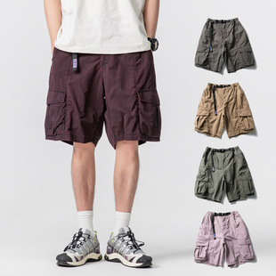 Mountain Outdoor Quick-drying Japanese Vintage Multi-pocket Tooling Shorts Men's and Women's Loose Washable Casual Pants