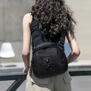 Bag Women's 2024 New Crossbody Bag Women's Bag Summer Crossbody Small Bag Oxford Cloth Shell Bag Canvas Shoulder Bag