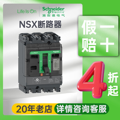 施耐德电气nsx塑壳断路器开关总闸 过载漏电发电机保护塑壳断路器