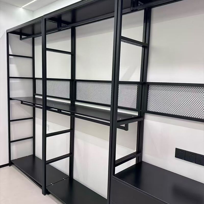 家用步入式金属衣柜卧室衣帽架落地挂衣架衣帽间组合立式铁艺架子|undefined