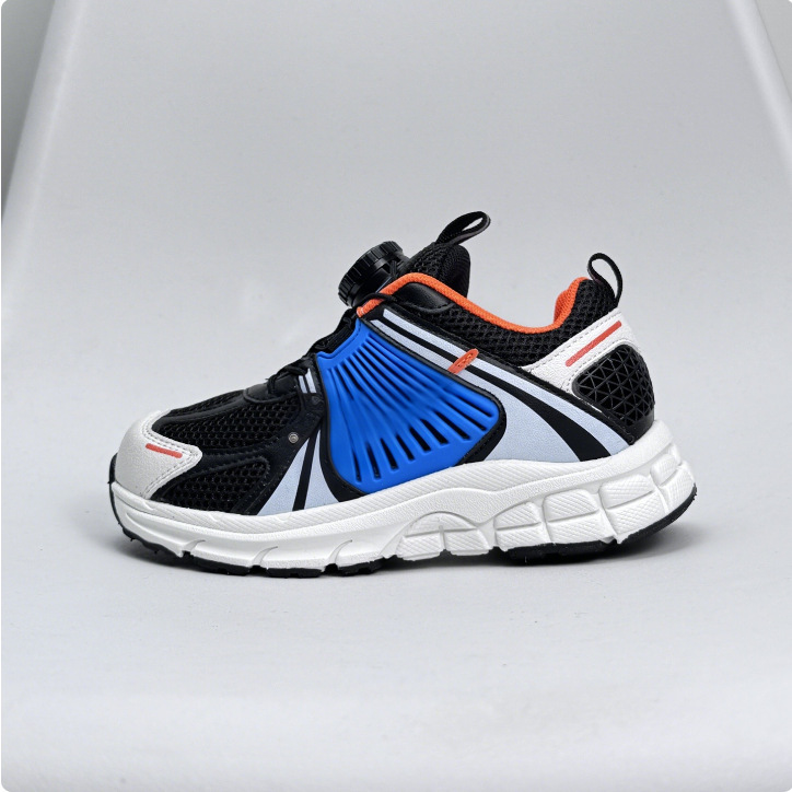 Retro Childrens Sneakers Boys Trainer Shoes With Button Design_voghion.com