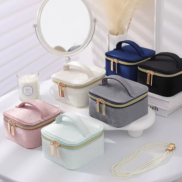 Multicolor Hand-Held Jewelry Necklace Set Storage Bag Earrings Ring Bracelet Earrings Jewelry Box Cross-Border Amazon