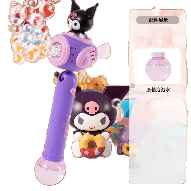 Sanrio, машинка для пенных пузырей, ручная игрушка, автоматические электрические пузыри, полностью автоматическая, новинка