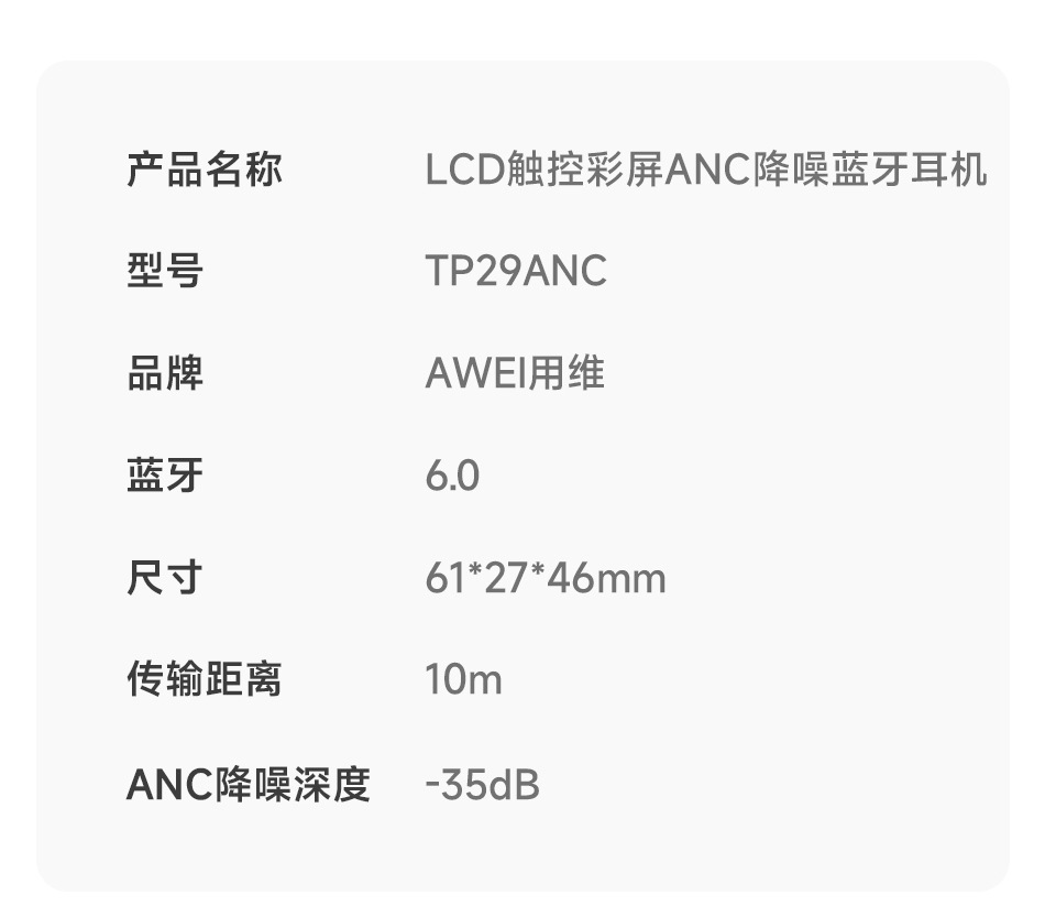 Yongwei AI Smart Translation Bluetooth Earbuds 2026 New Model Call Noise Reduction Multi-function Touch Color Screen Wireless Earphones