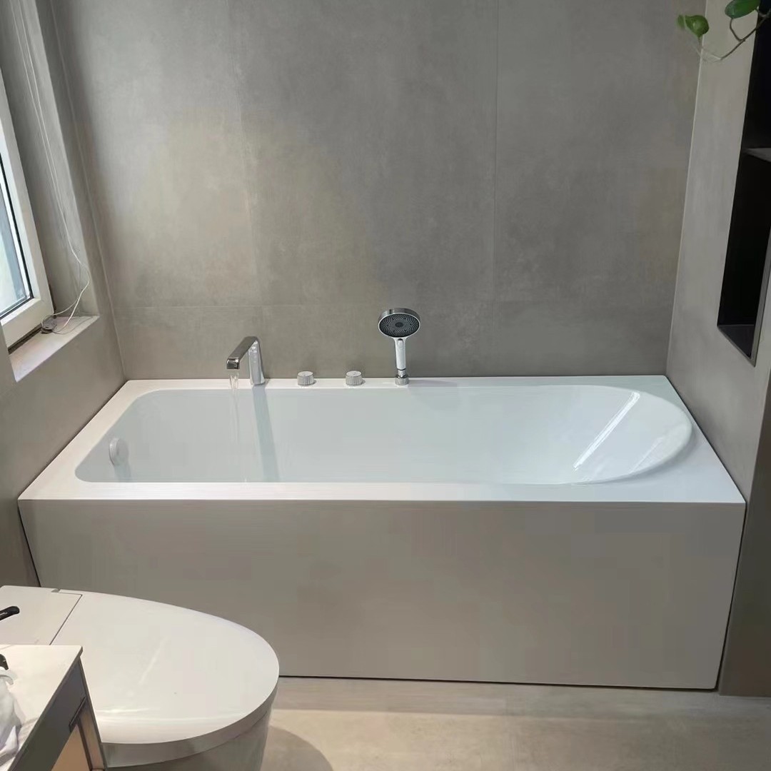 bañera acrílica independiente masaje integral bañera cuadrada sin costuras para adultos en casa hotel bañera acrílica