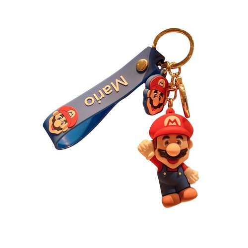 Super Mario Wholesale Pendant Keychain Accessory Silicone Doll Anime Cartoon Plush Toy Keychain Bag Charm