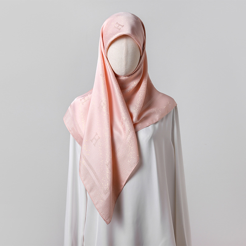 Turkish Women's Solid Colour Hijab Exquisite Multi-functional Shawl_voghion.com