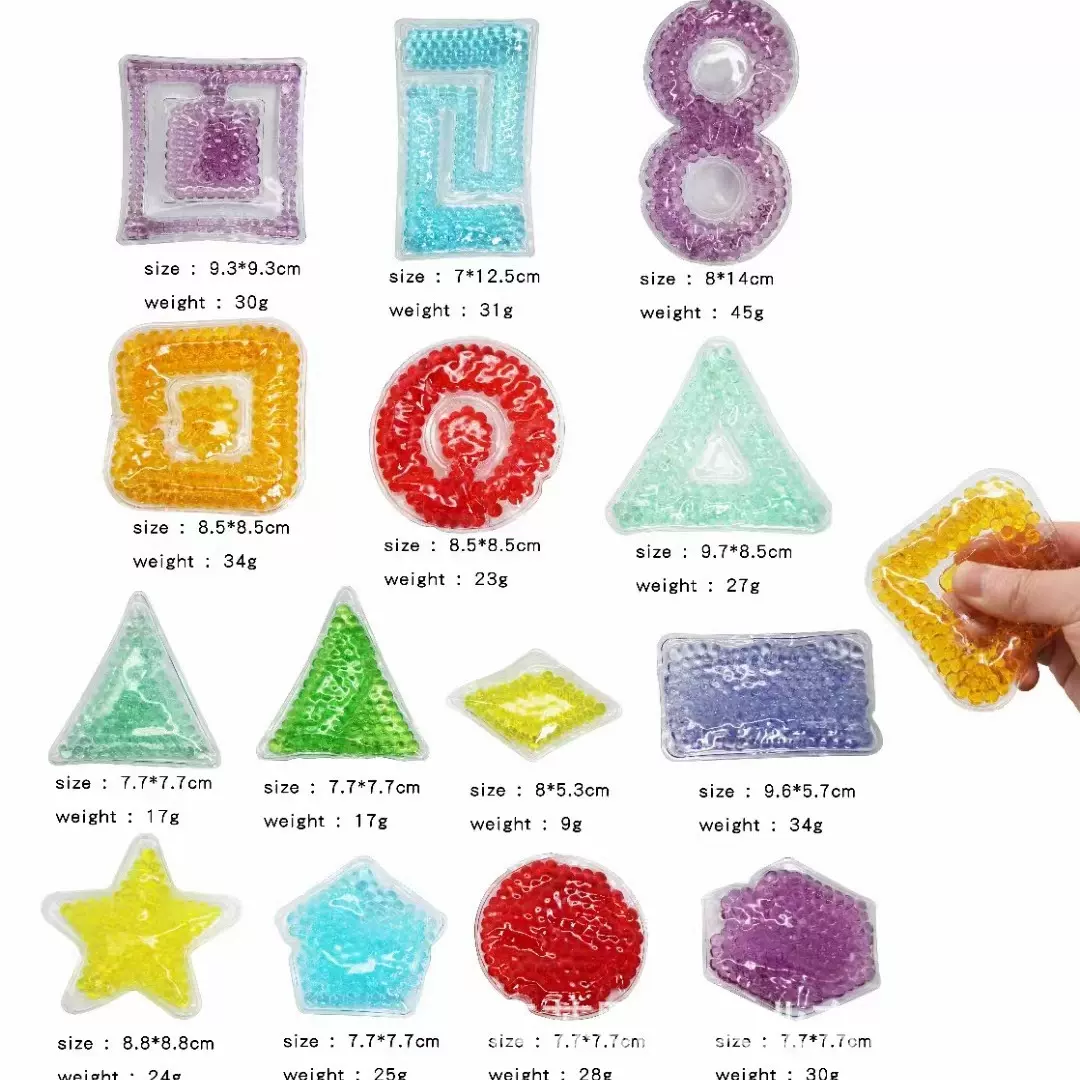 厂家定制各种卡通PVC冰珠袋 可流动吸水珠冰袋 冷热两用冷热袋