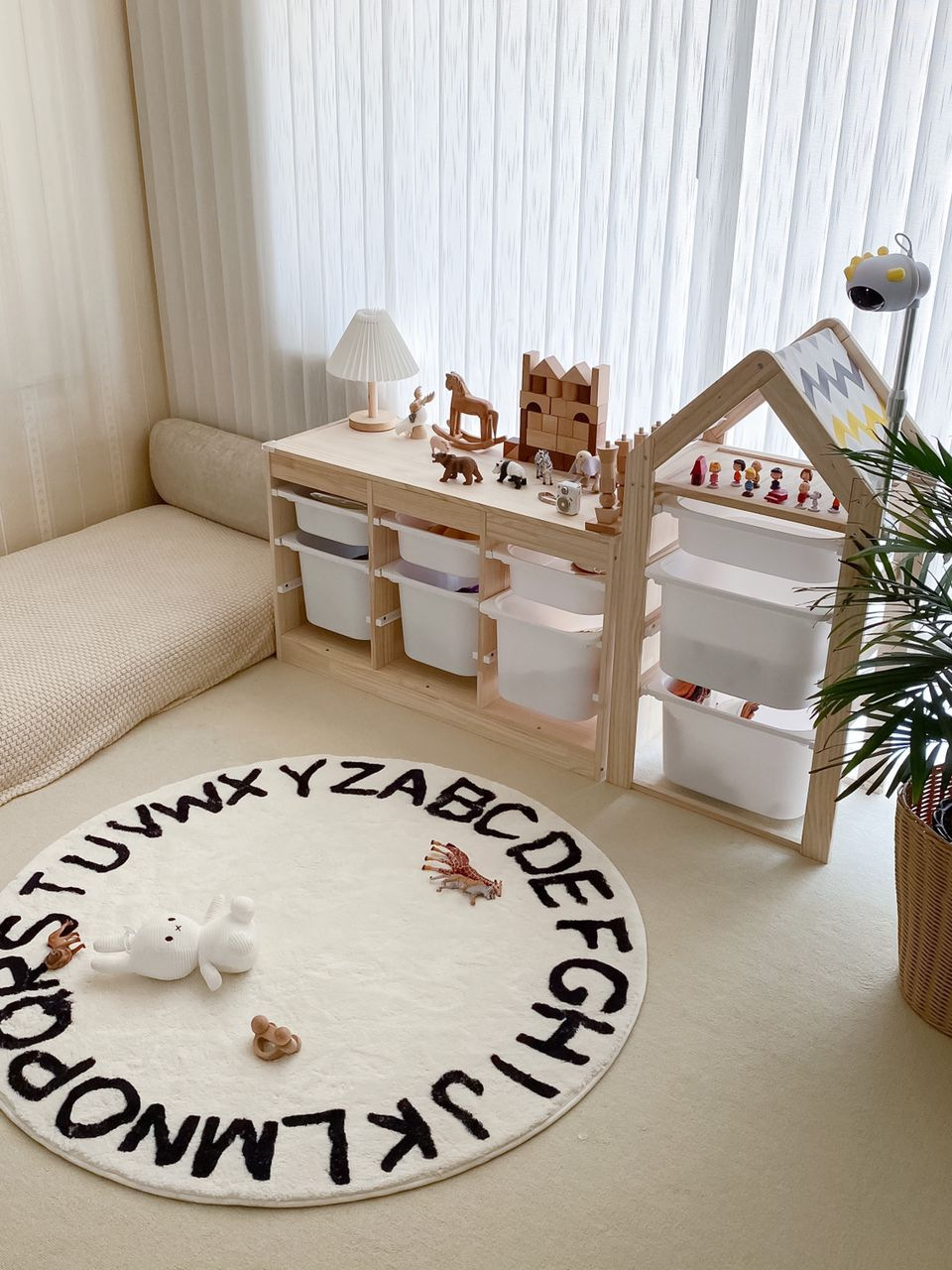 cartoon carpet made of faux fur