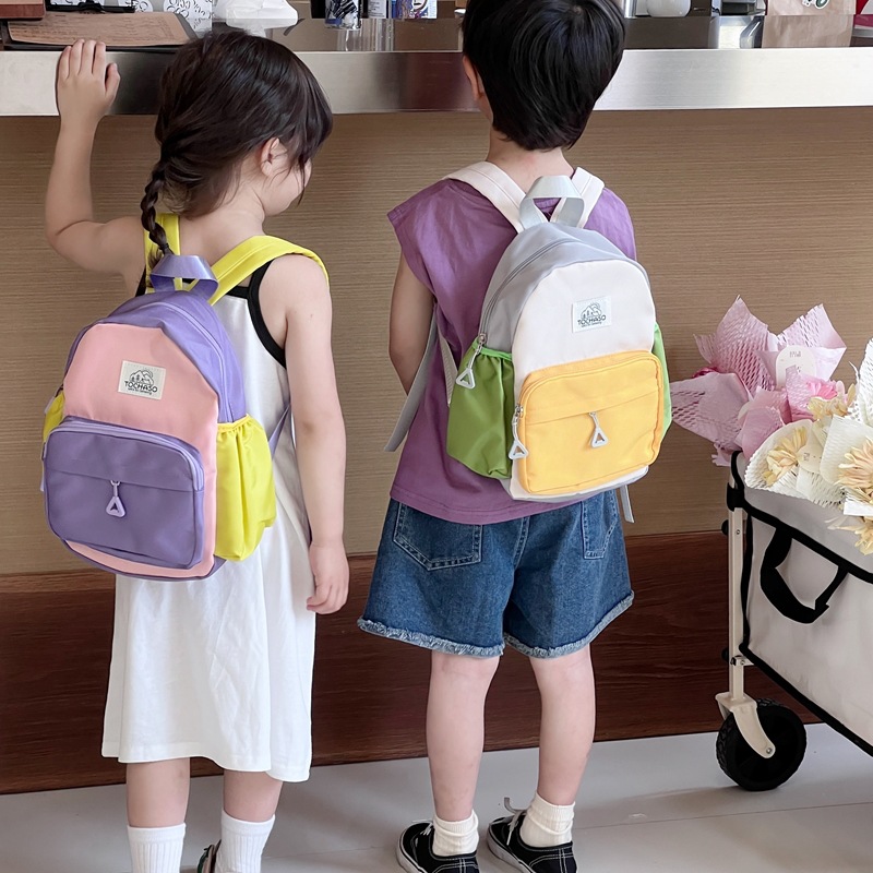 Mochila coreana para niños y niñas, color extranjero, jardín de infantes, mochila escolar para niños 2024 nueva mochila para niños de comercio exterior