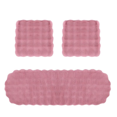 Wool pad – Cushion Three-Piece Set, New Bubble Velvet