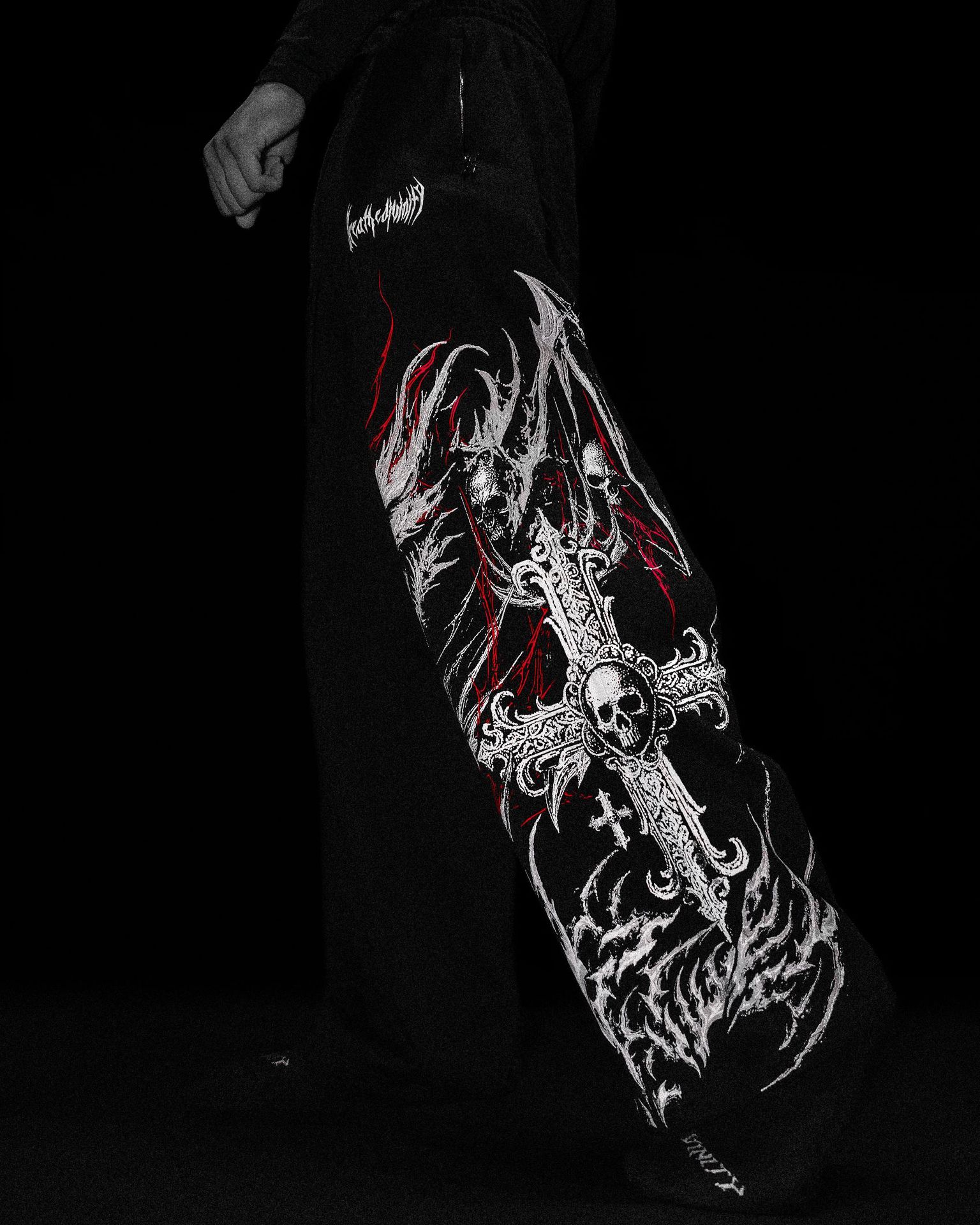 Breathedivinity American-style Trendy Men's Sports Pants, Jogging, Fitness, Printed Casual Straight-leg Trousers 008_viptrois.com
