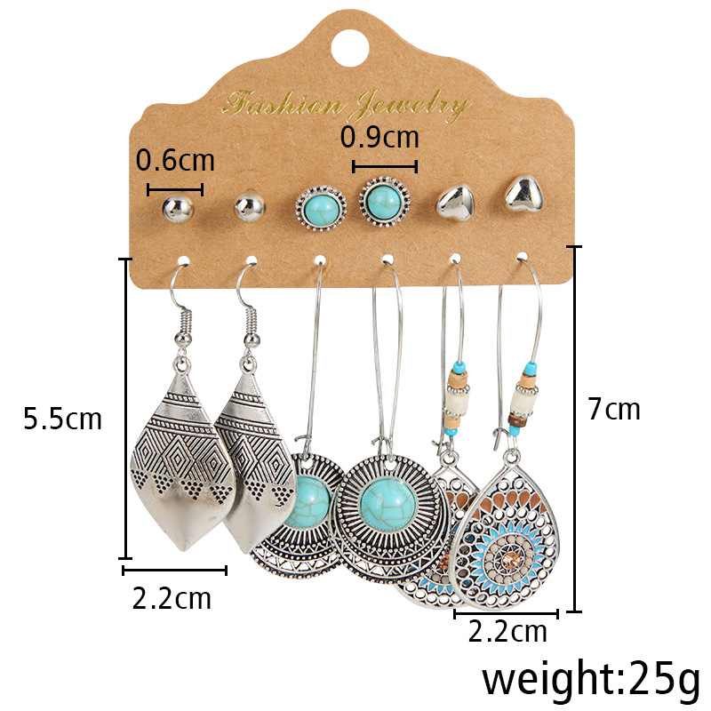 1 Set Fashion Leaves Starfish Metal Plating Womenu0027S Drop Earrings Earrings