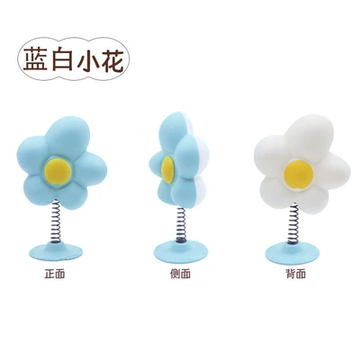electric car casual stickers, Dəbilqə (Kaska) aksesuarları - blue-and-white-small-flowers