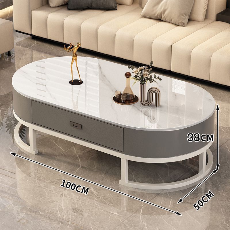 스노우 마운틴 화이트 조리대 + 화이트 프레임 그레이 소프트 백