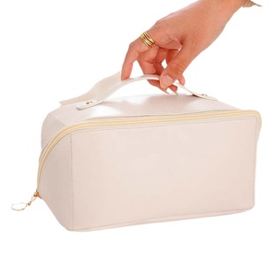 Cosmetic Bag High Beauty Value Square Pillow Bag Large Capacity Portable Leather Cosmetic Storage Bag Travel Wash Bag