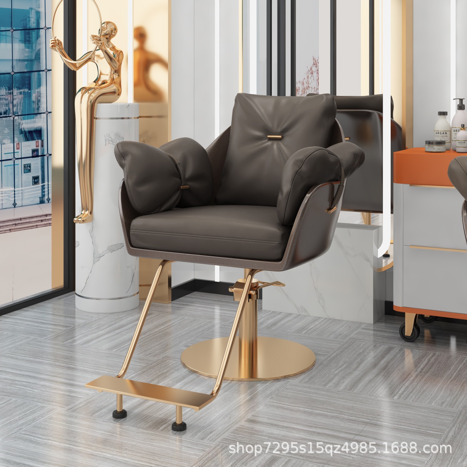 Fábrica directa 3AM silla de peluquería red tienda de marea roja silla barbería salón de corte de pelo silla salón de pelo especial