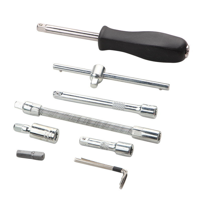 46 개의 세트 세트 소켓 렌치 빠른 작은 플라이 래칫 렌치 자동 수리 자동차 수리 배치 하드웨어 도구