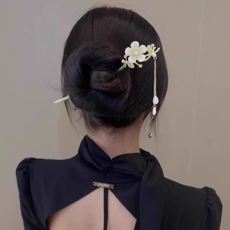 Niños nuevo estilo antiguo chino pinzas de cabello niñas 2025 nuevo pinzas de cabello de caballo falda paso rocker ropa de estilo chino pinzas de cabello tocado