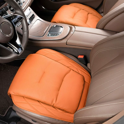 for BMW Mercedes-Benz Audi seat cover — Seat cushion, seat cover - two-sheets-in-the-front-row-aima-orange-s-style-nappa-leather