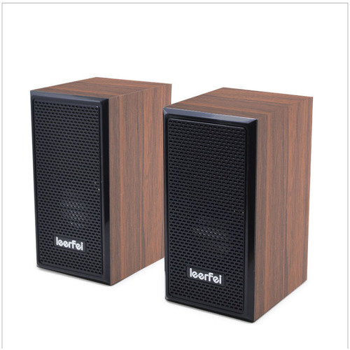 d091 Wooden Wired Portable Computer Audio Desktop Notebook Desktop In-Box Gift Small Speaker Wholesale