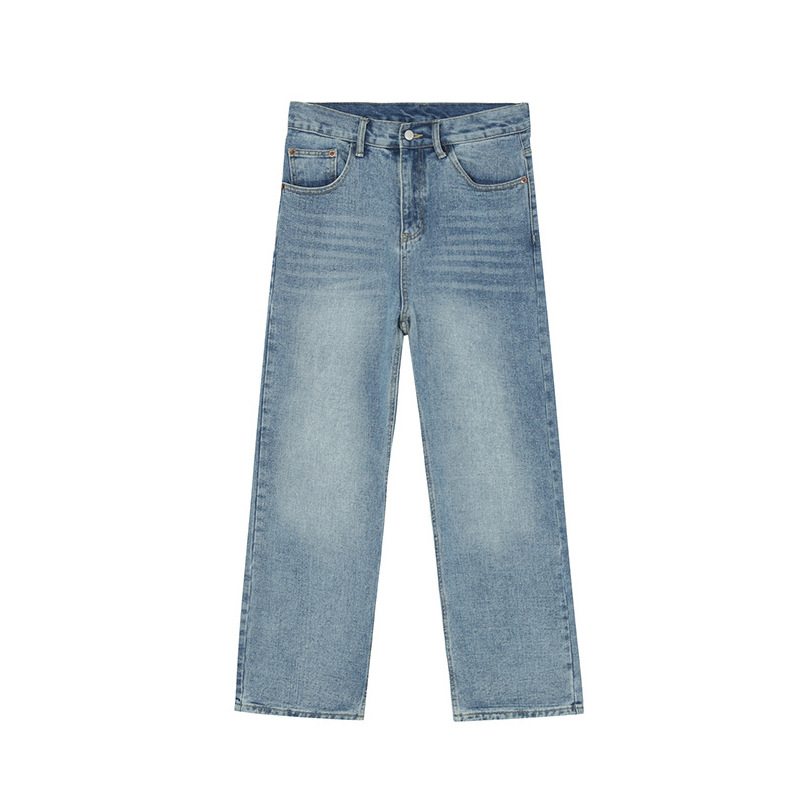 Men's Clothing Style Straight Leg Men's Jeans Loose Fit Long Pants Style Retro Versatile Denim For Formal & Casual_mkmklike.com
