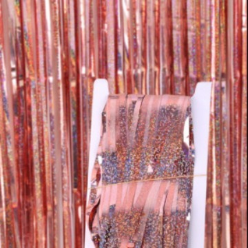 Cortina de seda láser al por mayor colorida decoración de luz brillante fiesta día de los niños casa de boda cumpleaños decoración de cortina de puerta