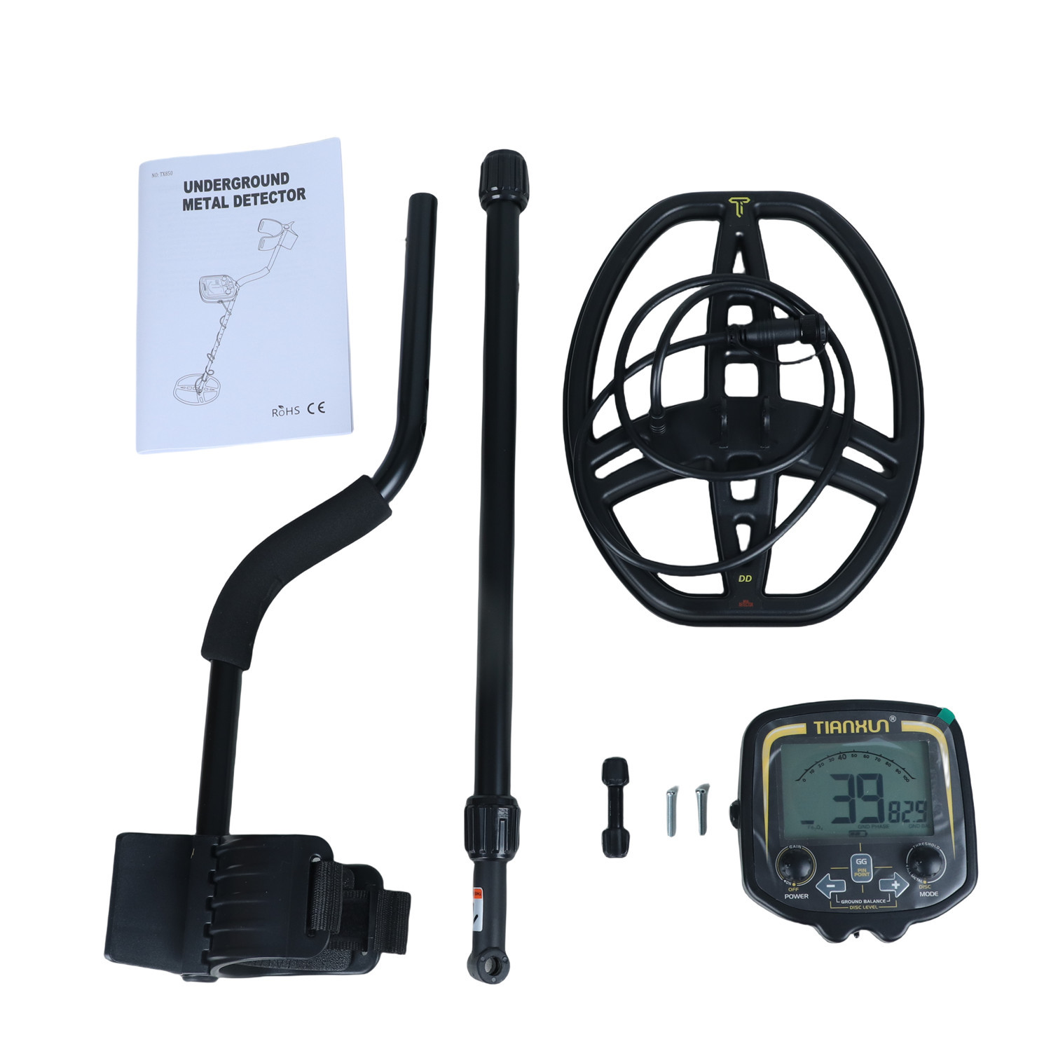 TX-850地下金属探测器深度2.5米扫描仪搜索器黄金探测器寻宝器
