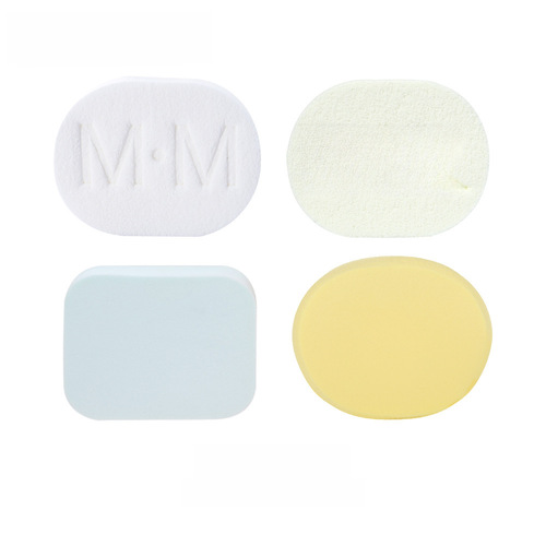 Lamer Q-Touch Facial Puffs 2-Pack, Thickened Kelp Wood pulp Pearl Style Cleansing Puffs Multi-Style Set