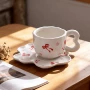 不规则少女异型手捏杯碟