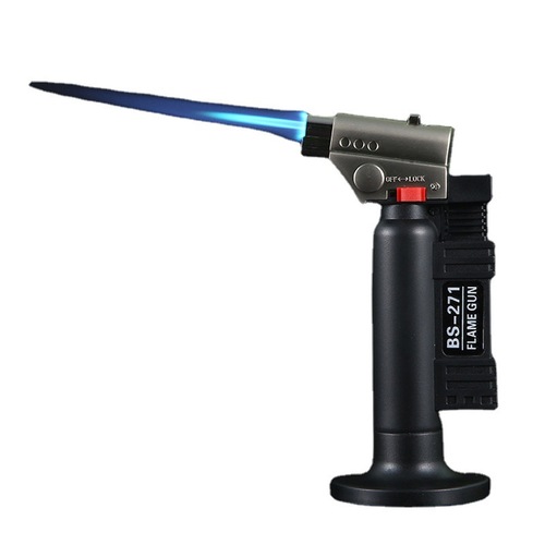 Personalized Trendy Metal Inflatable Windproof Lighter, High-Temperature Resistant Straight Spray Welding Gun, Kitchen Appliance Wholesale