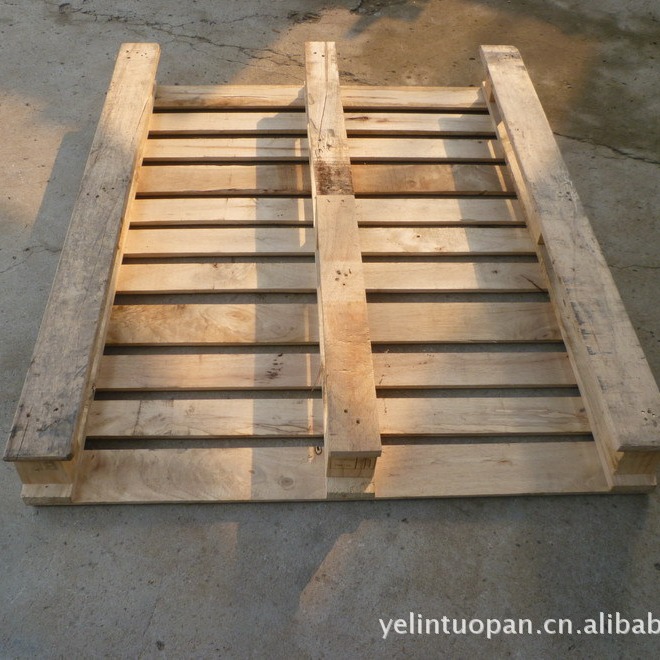 大量批发销售木制托盘 液压车周转四面进叉托盘
